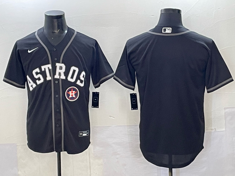 Men Houston Astros blank black 2025 Nike MLB Jersey 0015->houston astros->MLB Jersey